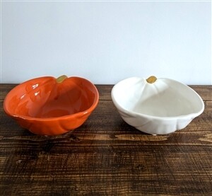 Ceramic Pumpkin Bowl 13cm