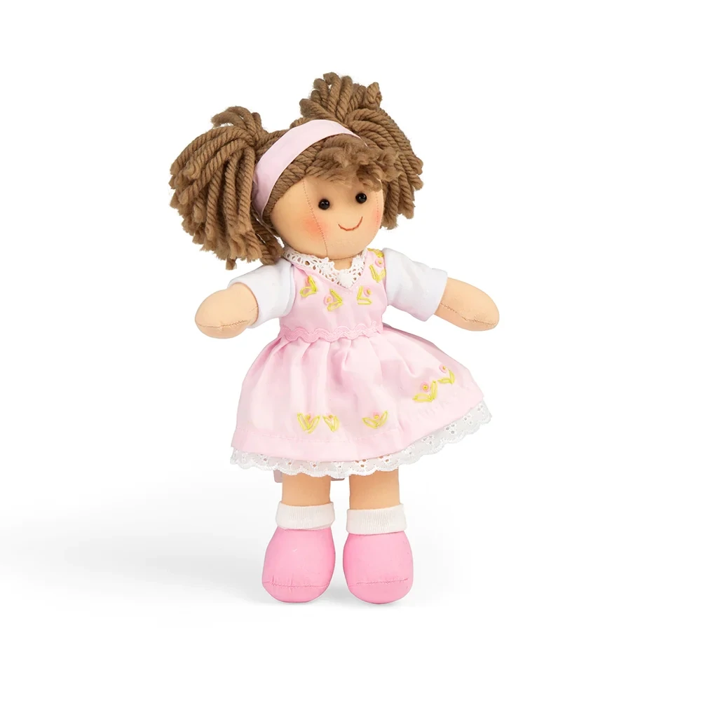 Rose - Brown Hair/Pink Dress