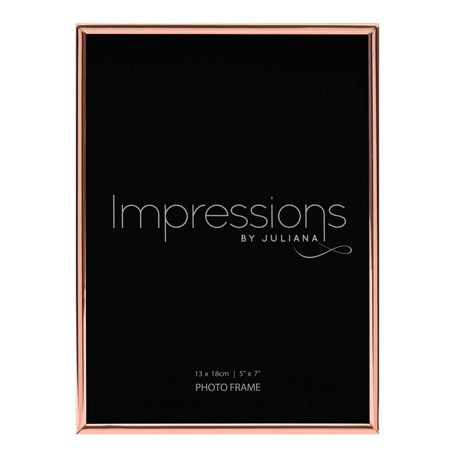 COPPER PLATED PHOTO FRAME OBLONG THIN - 5&quot; X 7&quot;