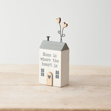 &#39;Home Is Where The Heart Is&#39; Block 14cm