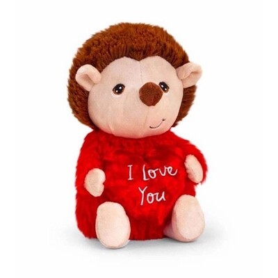VALENTINES HEDGEHOG WITH HEART 25CM
