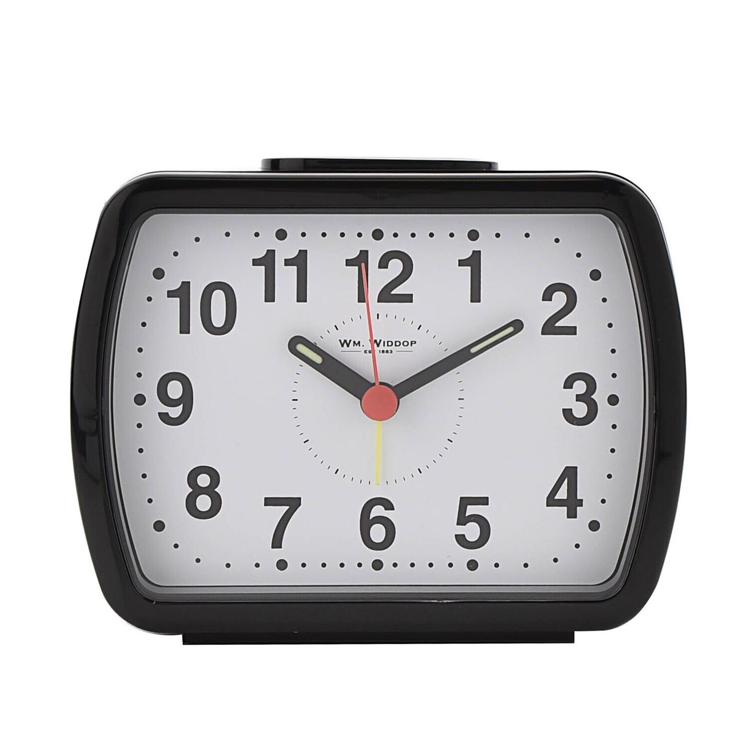 HOMETIME QTZ ALARM BELL OBLONG BLACK