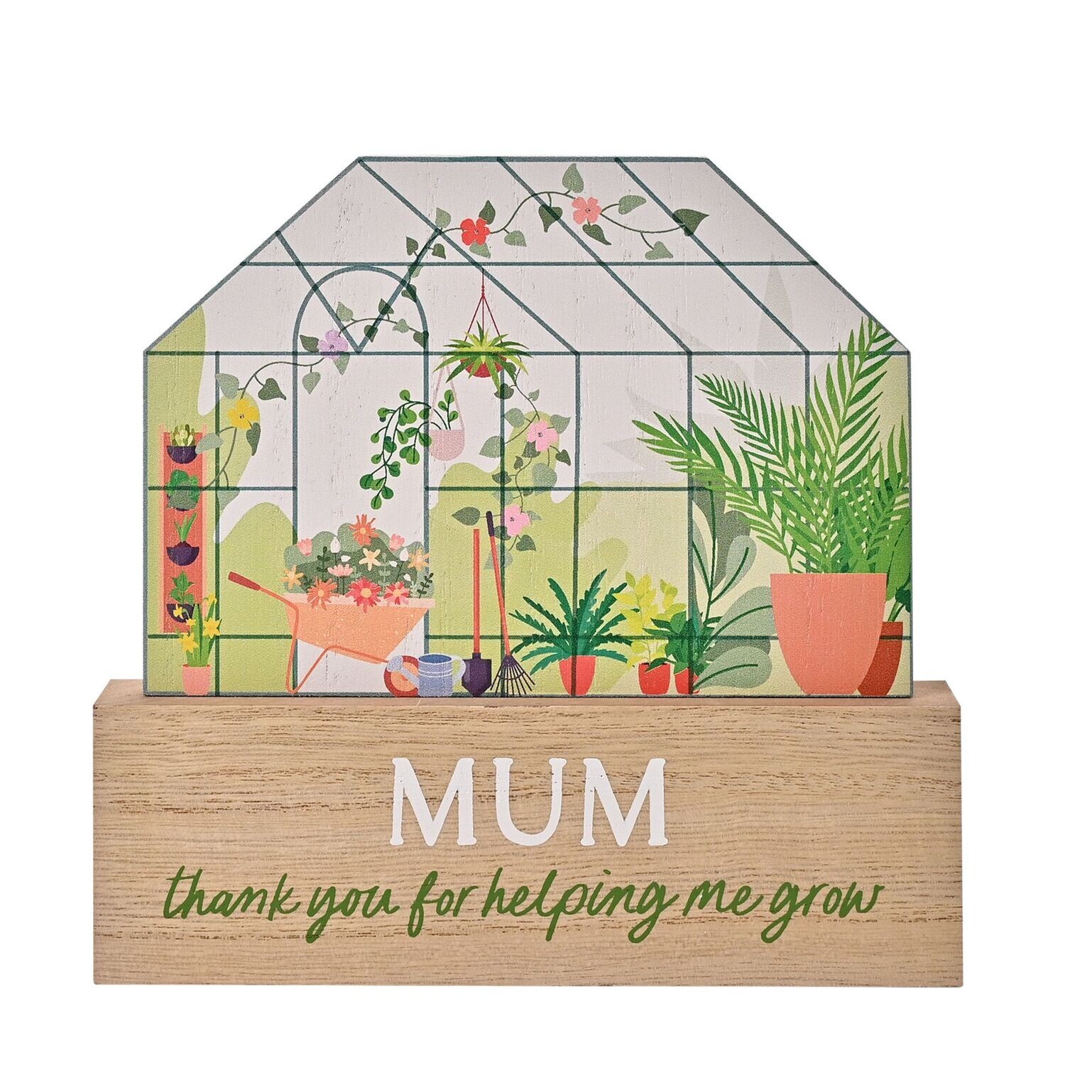 THE COTTAGE GARDEN GREENHOUSE PLAQUE &#39;MUM&#39;