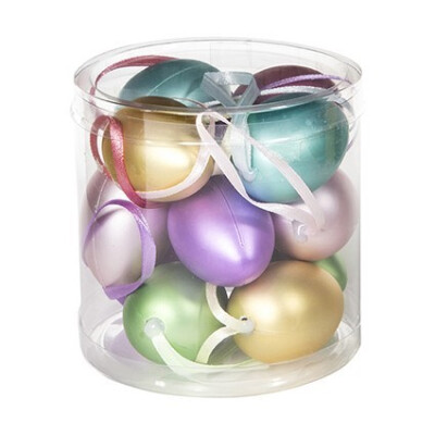 4CM 12PCS METALLIC EGGS