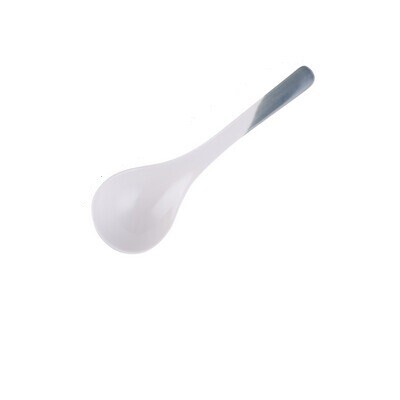 Ceramic Grey large soup spoon
