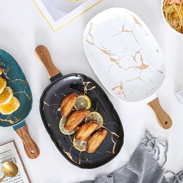 Ceramic Plate With Handle