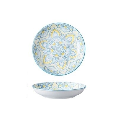 Ceramic Blue 8inch Soup Dish