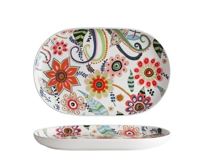 Ceramic Flower Flat Plate