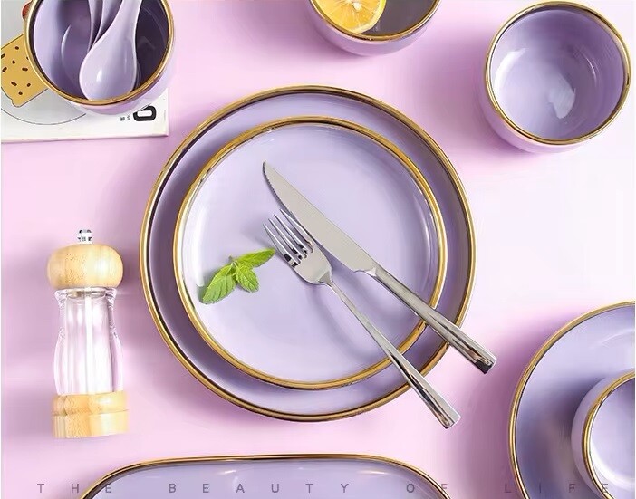 Ceramic Purple 11&quot; Flat Plate