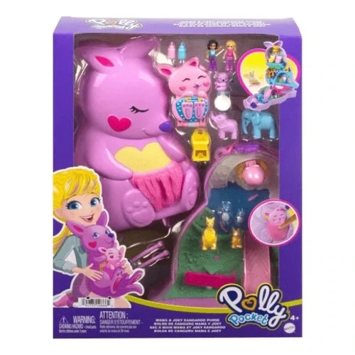 Polly Pocket Mama &amp; Joey Kangaroo Purse Playset