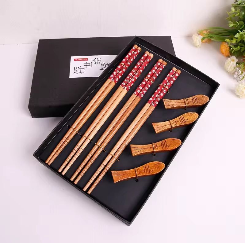 Chopsticks Gift Set with Rest Wood, Type: Type1