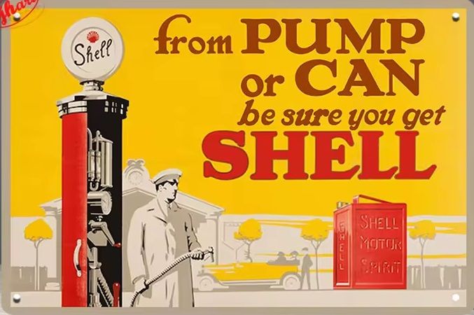 Vintage Metal Wall- From Pump or Can