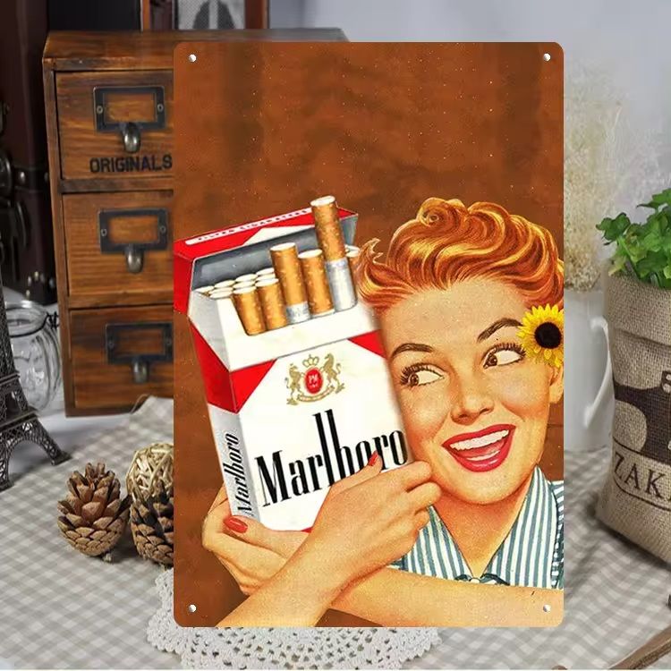 Vintage Metal Wall- Marlboro