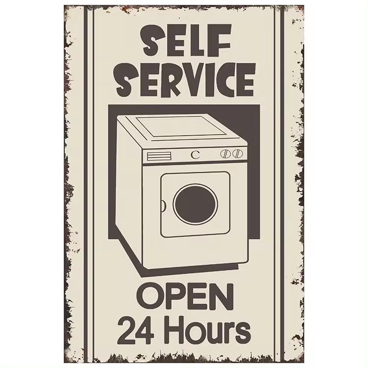 Vintage Metal Wall-Self Service