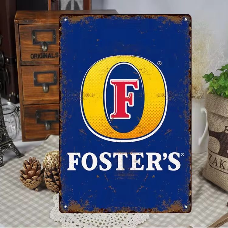 Vintage Metal Wall- Foster&#39;s
