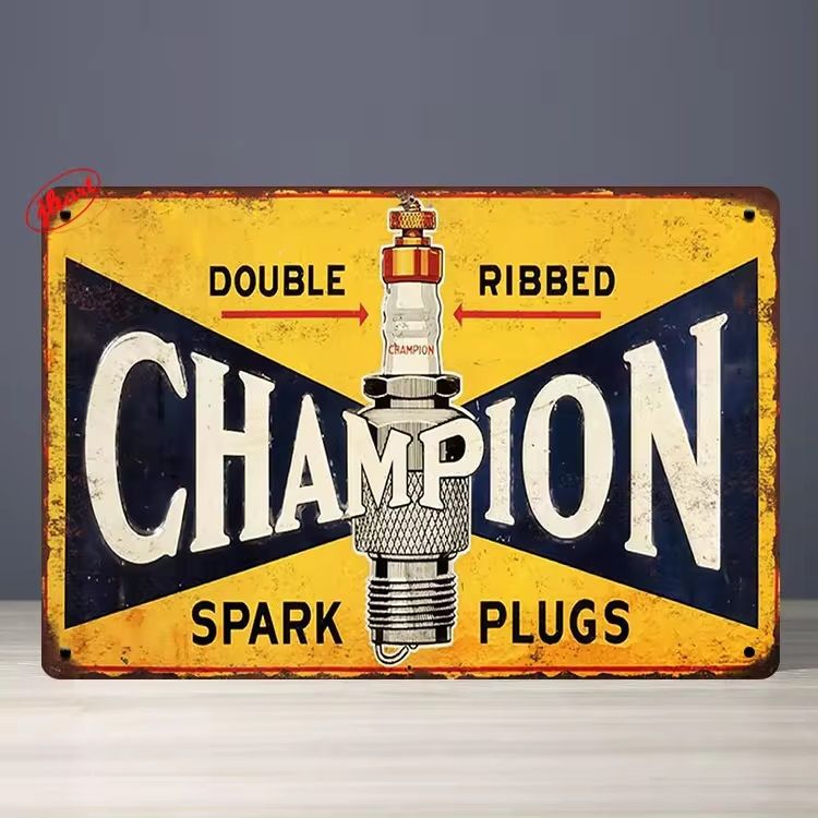 Vintage Metal Wall- Champion