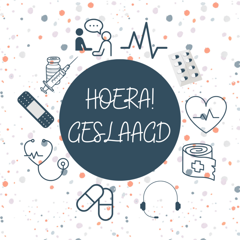 Kaart Geslaagd (voor doktersassistente/zorgopleiding)