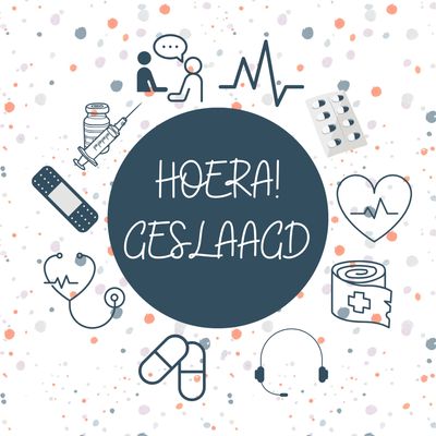 Kaart Geslaagd (voor doktersassistente/zorgopleiding) Kaart Geslaagd (voor doktersassistente/zorgopleiding)