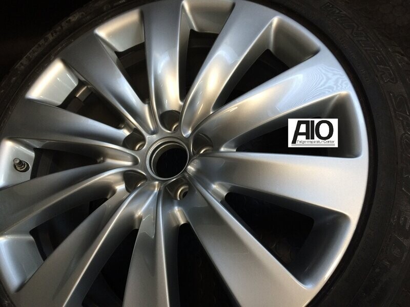 LF1-D Original VW Felge 3D0601025AP – Alu Serres 10 –Speichen Design Silber  – Phaeton Typ 3D