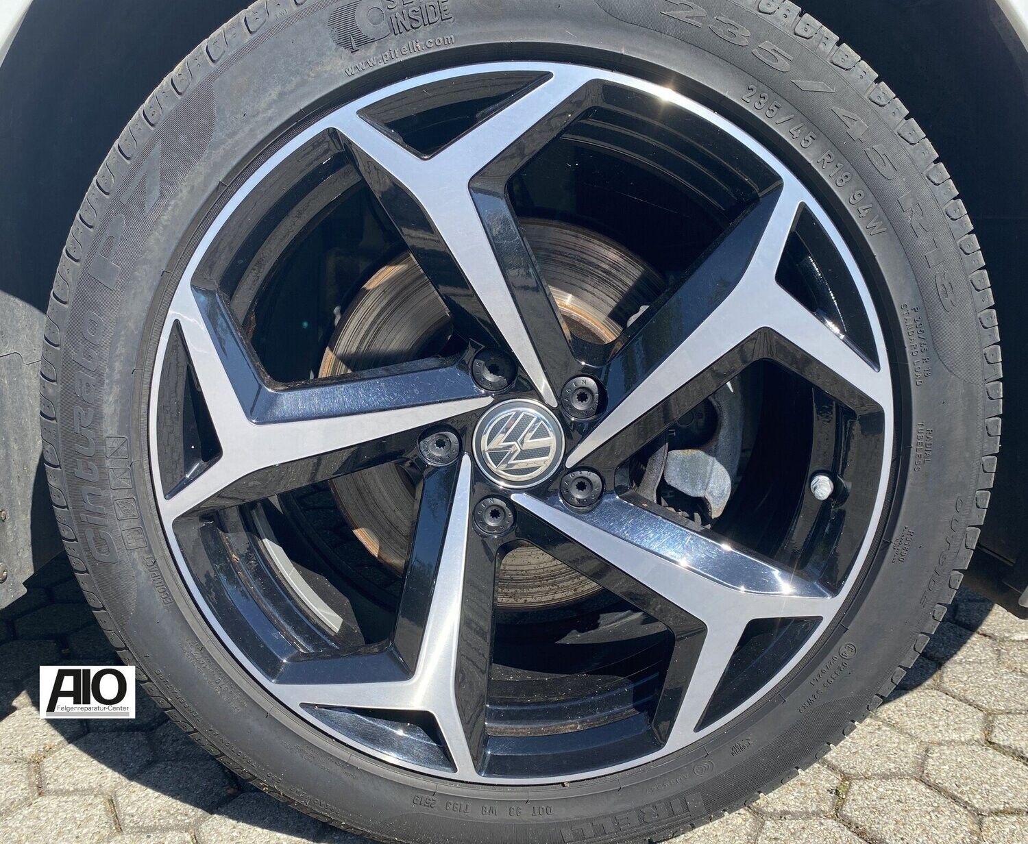 LF1 Original VW Felge 3G0071498C – Bonneville Y-Speichen-Design Schwarz HGG – Passat B8 Typ 3G