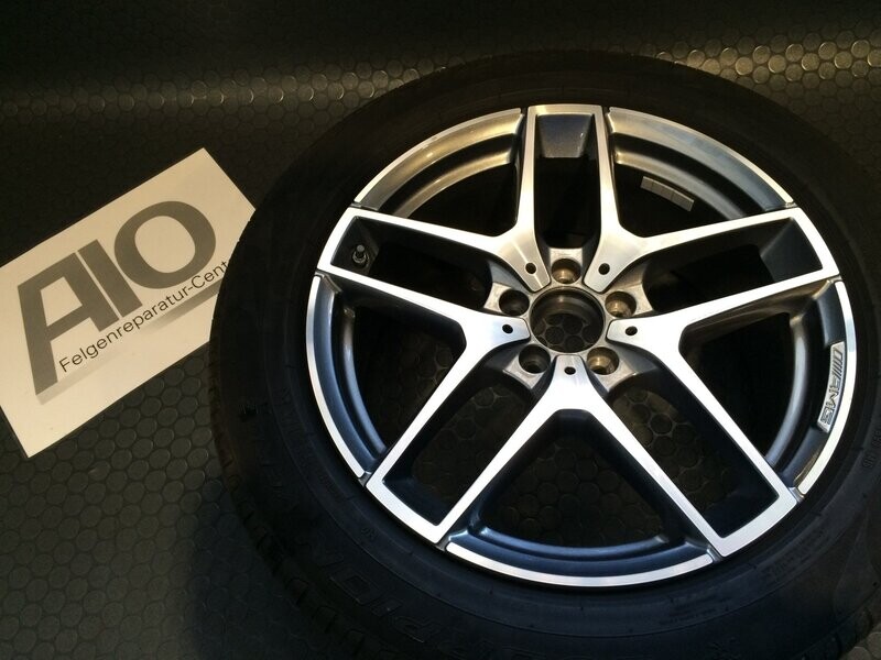 LF1 Original Mercedes Benz Felge A2534011800 – AMG 5-Doppelspeichen-Rad Grau HGG – GLC X253 , GLC Coupe C253