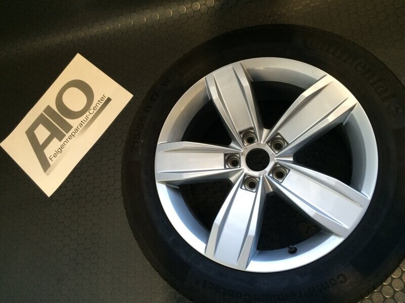 LF1 Original VW Felge 3G0601025E – ISTANBUL 5-Speichen-Design Silber - Passat B8 Typ 3G