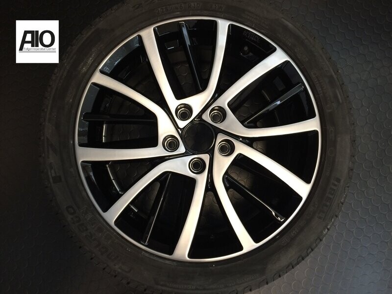 LF1-D Original VW Felge 5G0073147A Blade Design Schwarz HGG – Golf 6 1K von 2008 – 2012, Golf 6 1K Sportsvan ab 2008