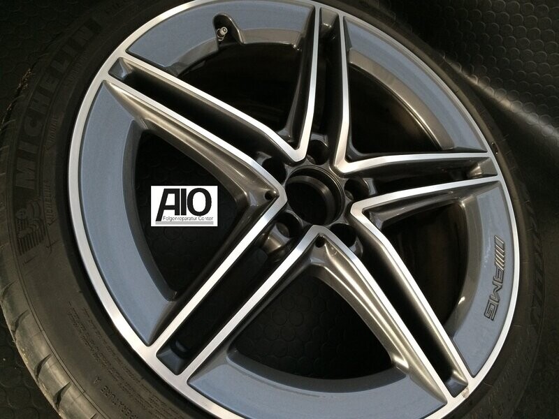 LF1 Original Mercedes Benz Felge A1774012200 – AMG 5 Doppelspeichen Design Grau –  CLA C118 X118