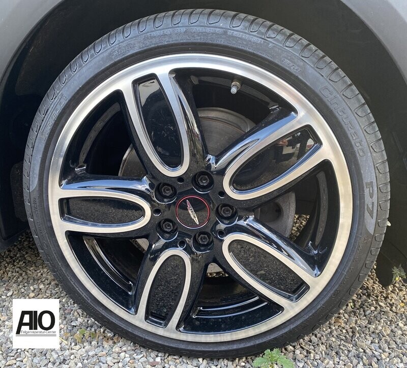 LF1 Original Mini Felge 36116858900 – Cup Spoke 2-Tone 563 Schwarz HGG – F55, F56, F57