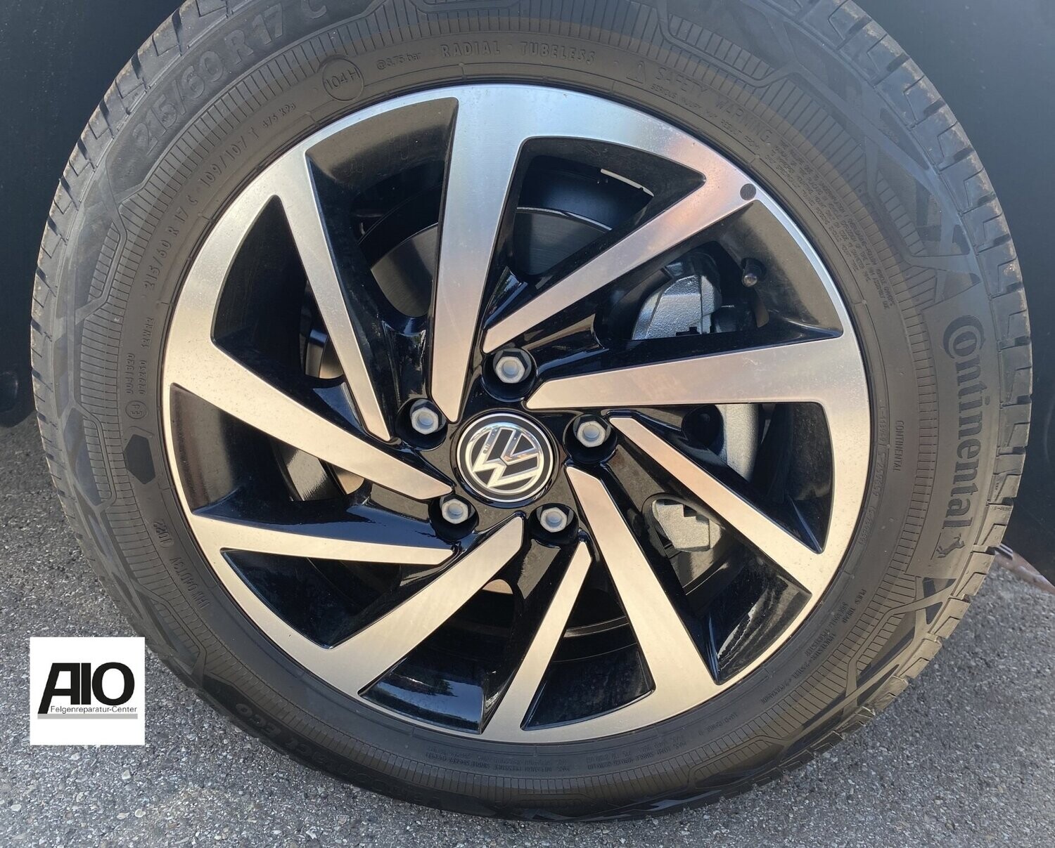 LF1-D Original VW Felge 5G0601025DS – Woodstock Turbinendesign HGG Schwarz – Golf 7 Typ AU