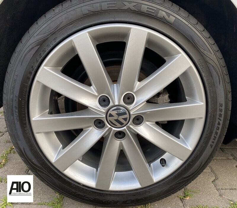 LF1-D Original VW Felge 5K0601025F – PORTO V-Speichen-Design Silber –  Golf 6