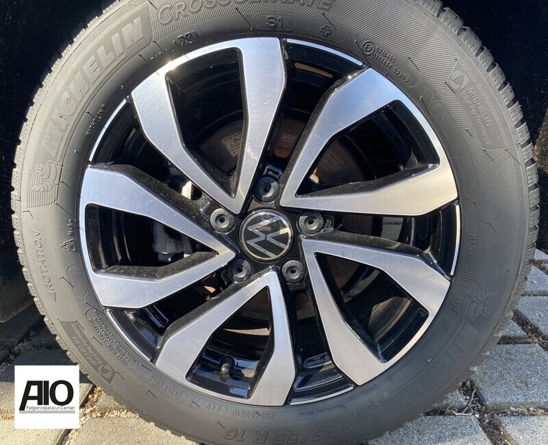 LF1 Original VW Felge 5NA601025AL – GALWAY 5-V-Speichen-Design Schwarz HGG – Tiguan II / Tiguan Allspace