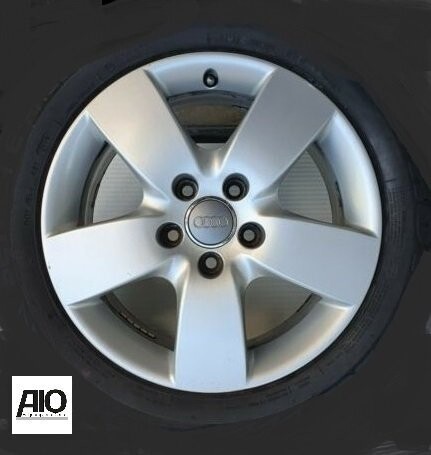 LF1-D Original Audi Felge - 4B0601025AA
 - 5-Arm Silber für 4 Zylinder Motorisierung - A6 Typ C5 4B Avant