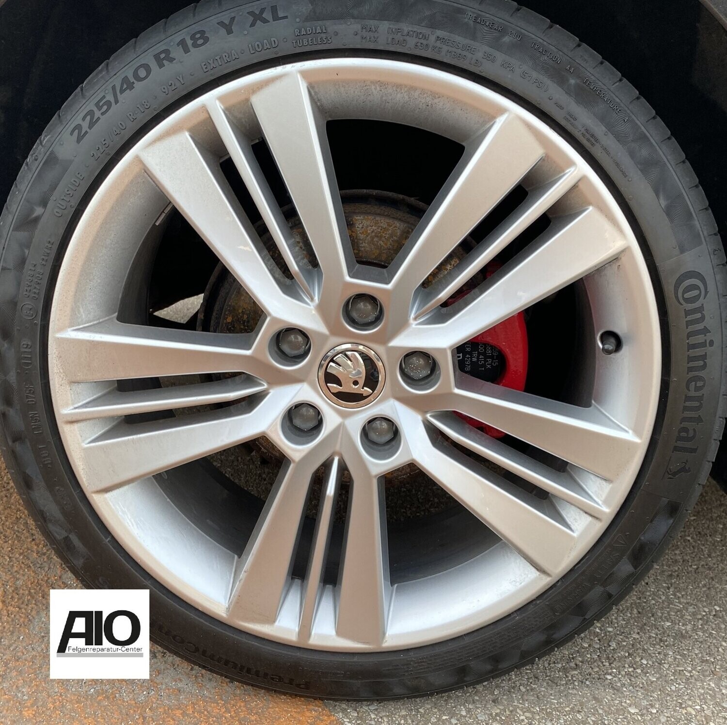 LF1 Original Skoda Alufelge 5E0601025AB –  PICTORIS 5-Tripelspeichen-Design Silber – Octavia III Typ 5E 2013-2019