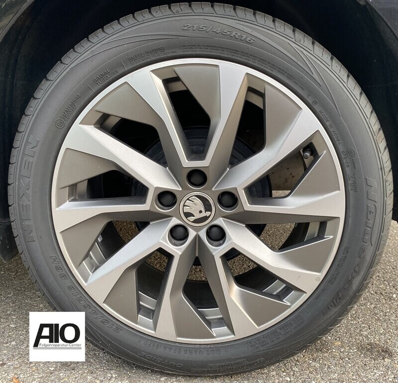 LF1 Original Skoda Alufelge 57A601025AB –   Turbinendesign Grau HGG Matt – Superb III Typ 3V