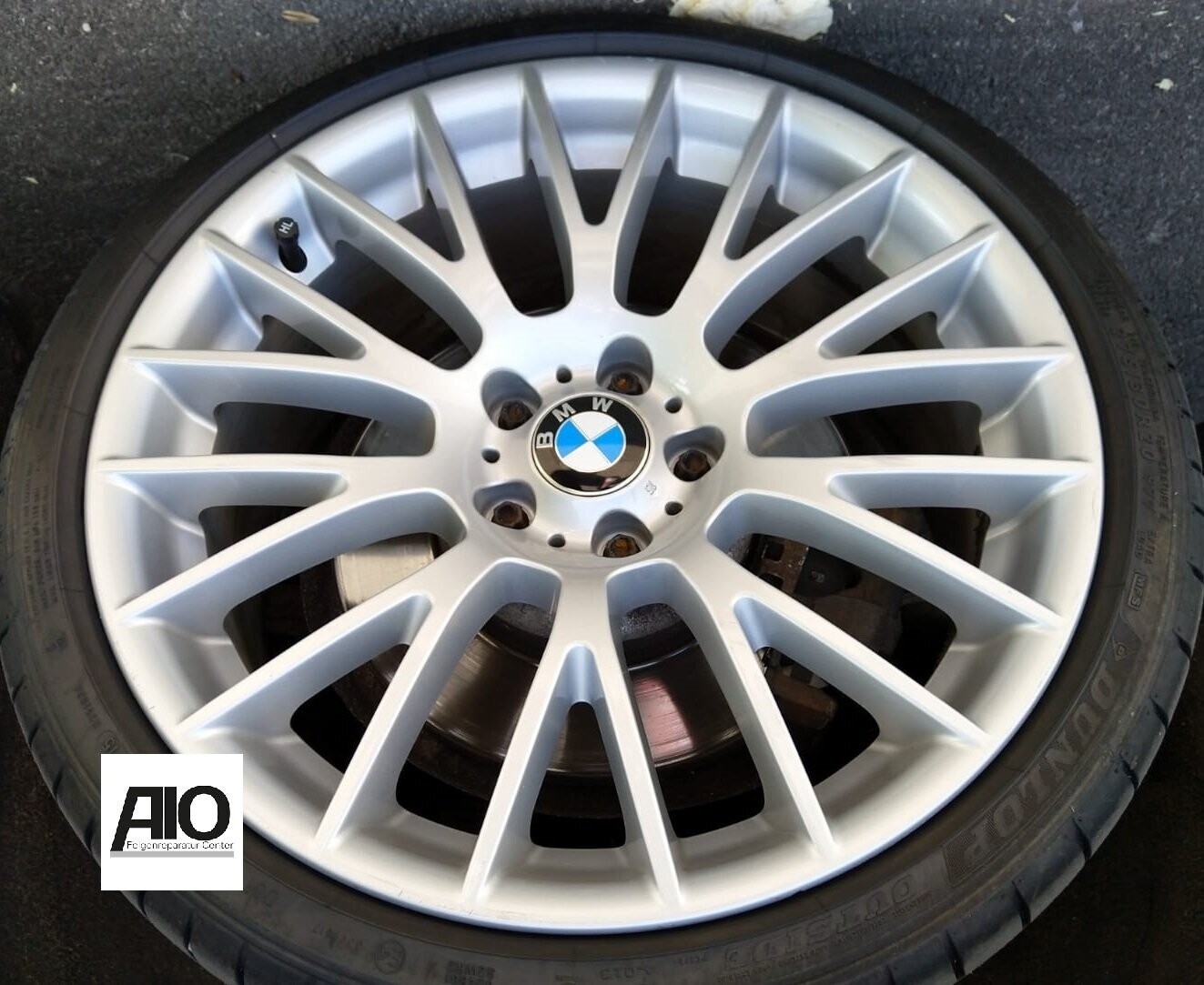 LF1 Original BMW Felge 36116787609 - Kreuzspeiche 312 Silber HA - 7er Typ F01 + 5er GT Typ F07
