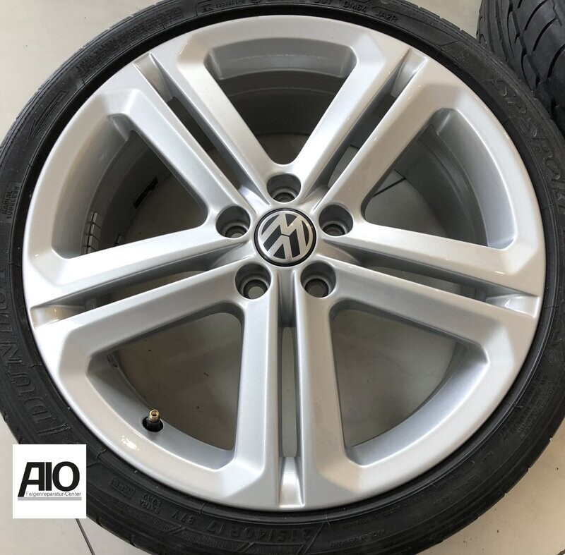 LF1 Original VW Felge 1K8601025R Mallory Design Silber – Scirocco 3 von 2008 - 2017