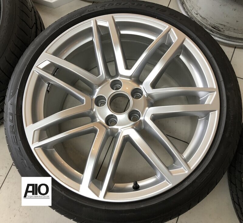 LF1-D Original Audi Felge 4G0601025CD
 - 6-Doppelspeichen Design HGG Silber - RS6 Typ C7 4G