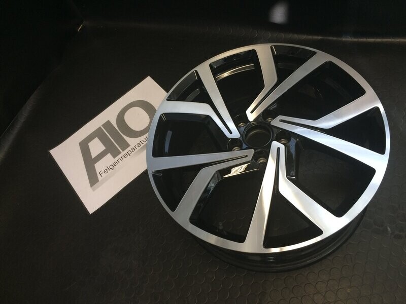 LF1-D Original VW Felge 5G0071499B Twinspoke Y Speichen Design Schwarz HGG – Golf 7 AU ab 2014