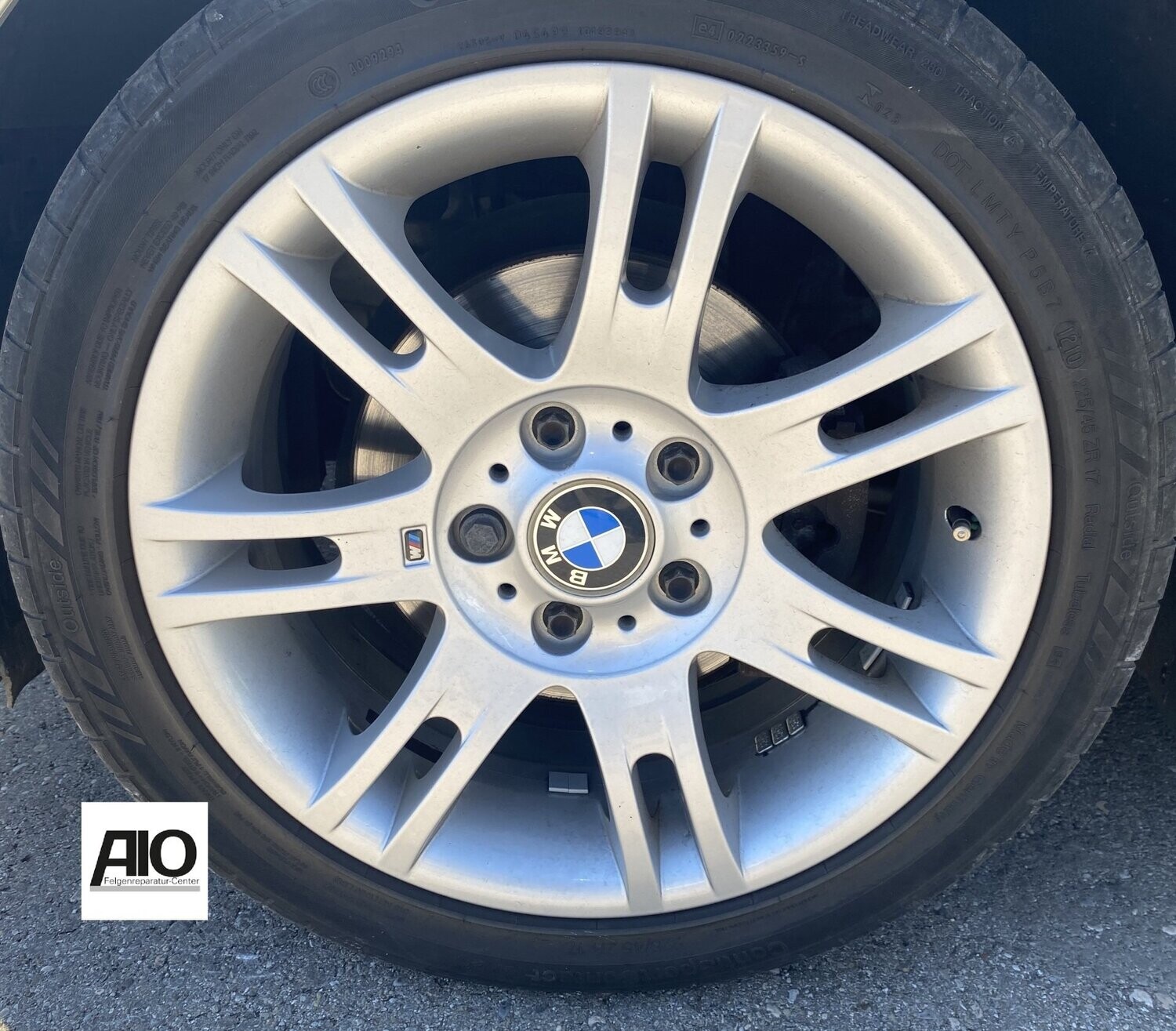 Original BMW Felge 2282350 - Styling 97 Doppelspeiche Silber VA - 3er Typ E46  1998–2006