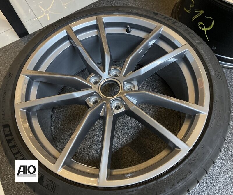 LF1-D Original VW Felge 5G0073538 – Pretoria 5-V-Speichen-Design Grau rechts – Golf 7, Golf 8, Golf Sportsvan , Golf E, Golf GTI, Golf R