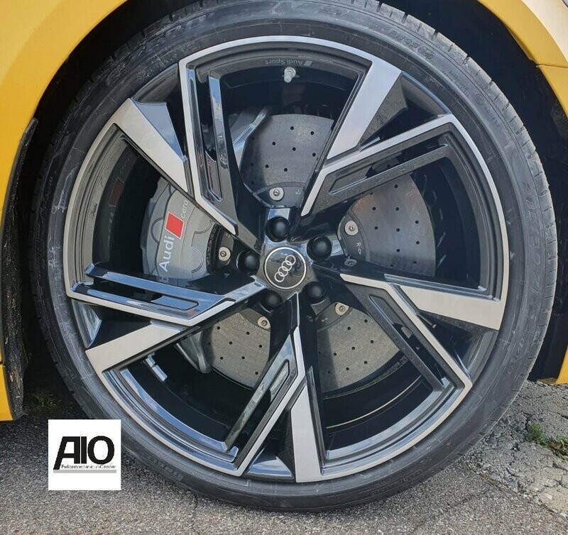 LF1 Original Audi Felge 4K0601025T - 5 V Speichen Design HGG Trapez Schwarz - RS6 / RS7 Typ 4A/ 4K ab 2019 -