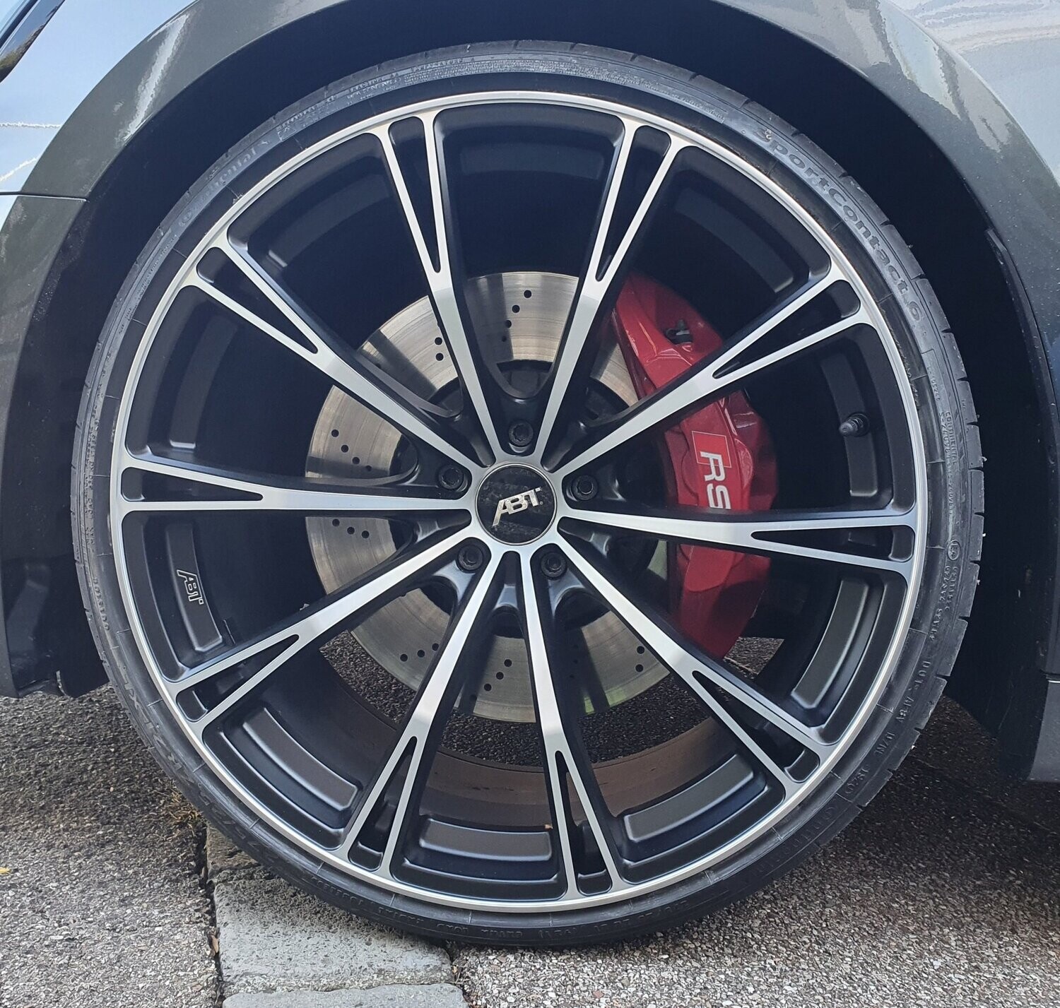 LF1 + Lack ABT Sportsline GR 21 - FGRC2110211266 10-Speichen-Design Schwarz Matt HGG - RS4 RS5 RS6 A7 A8