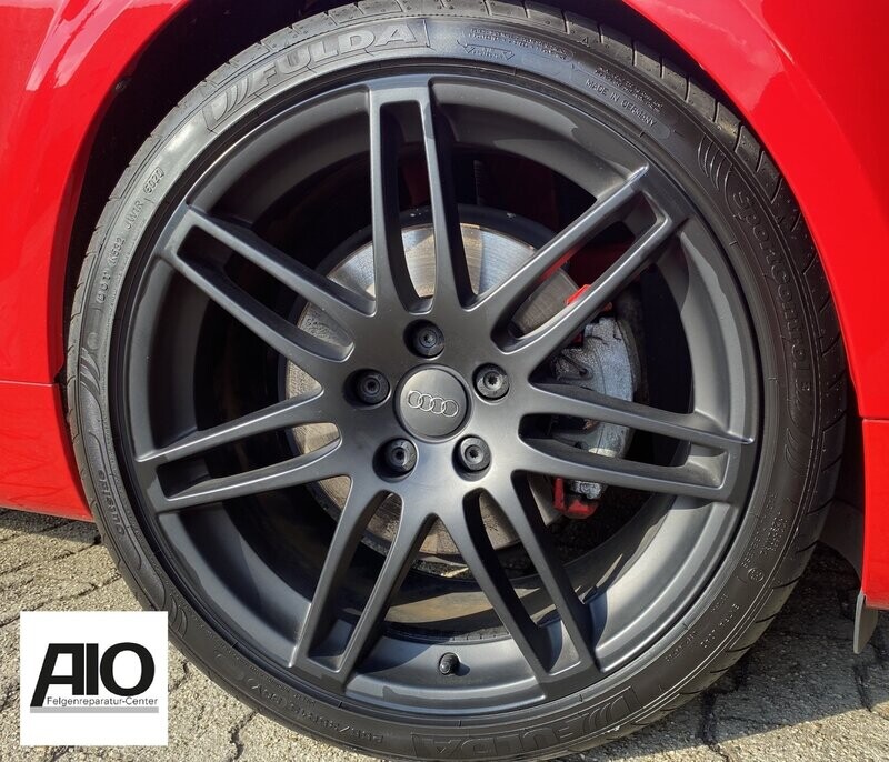 LF1 Original Audi Felge 4G0601025CT - 5-Doppelspeichen-Design Schwarz - A6 Typ C7 4G 2011-2018