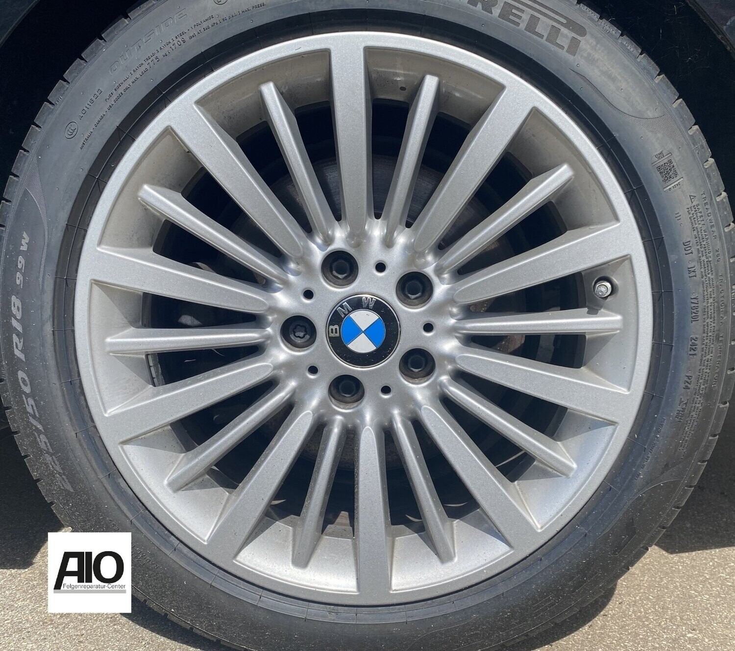 LF1 Original BMW Felge 36116796249 - Vielspeiche 416 Silber HGG - 3er Typ F30 / F31 / F34 - 4er Typ F32 / F33 / F36
