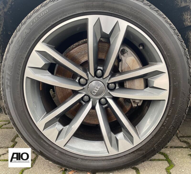 LF1 Original Audi Felge 8W9601025C - 5 V-Speichen Design HGG Grau - A4 Allroad Typ 8W 2016-