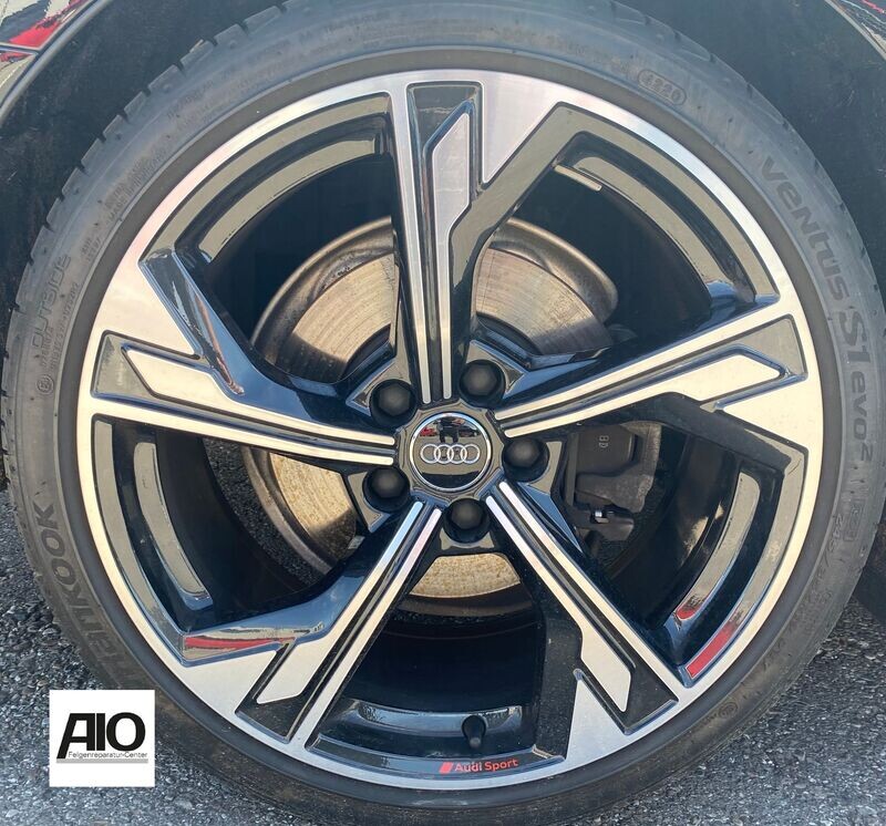 LF1 Original Audi Felge 8W0601025EM -  Rotor Design Schwarz HGG - A4/S4 Typ B9 8W ab 2015-
