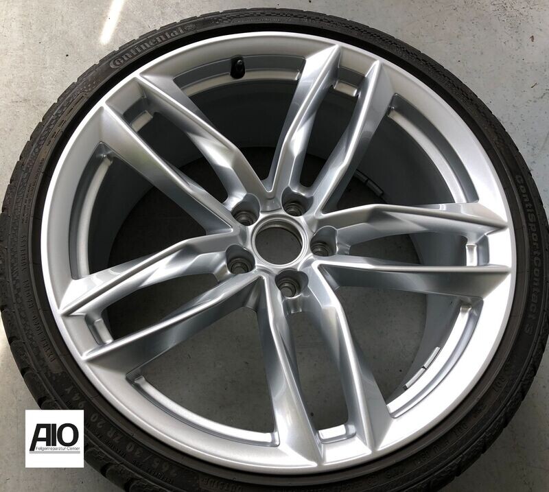 LF1 Original Audi Felge 4M0601025S - 5-Doppelspeichen-RS-Design Silber - Q7 Typ 4M ab 2015-