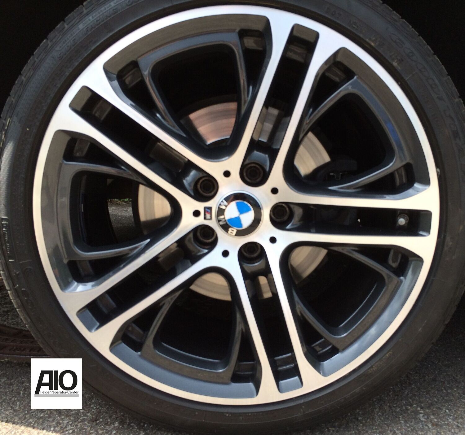 LF1 Original BMW Felge 36116854564
 - Doppelspeiche 310 M Grau HGG - X6 Typ E71 F16 + X5 Typ E70 +F15