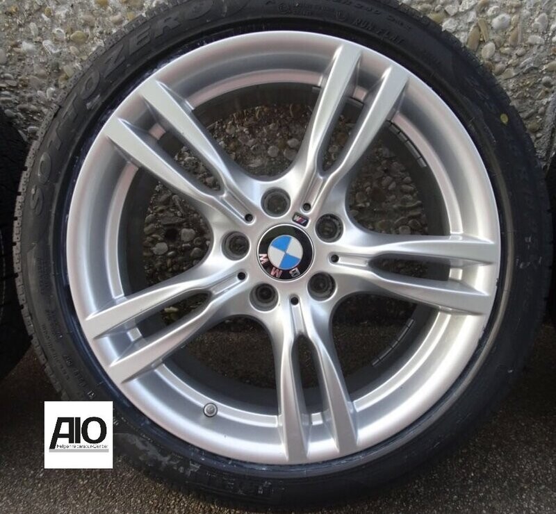 LF1 Original BMW Felge 36117845881
 - Sternspeiche Doppelspeiche 400 M Silber VA - 3er Typ F30/F31 - 4er F32/F33/F36